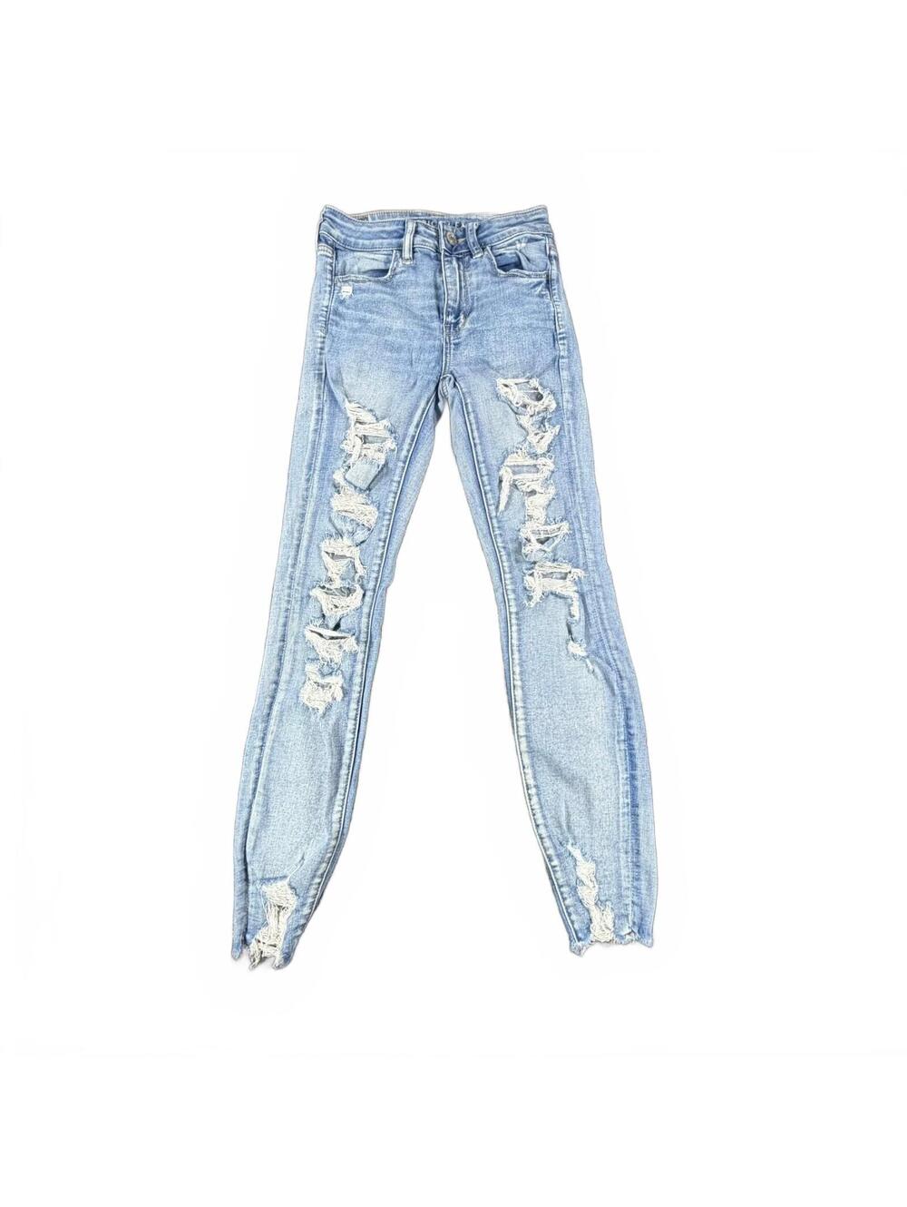 Women's American Eagle Hi-Rise Jegging Jeans Next Level Stretch Size 2 Regular